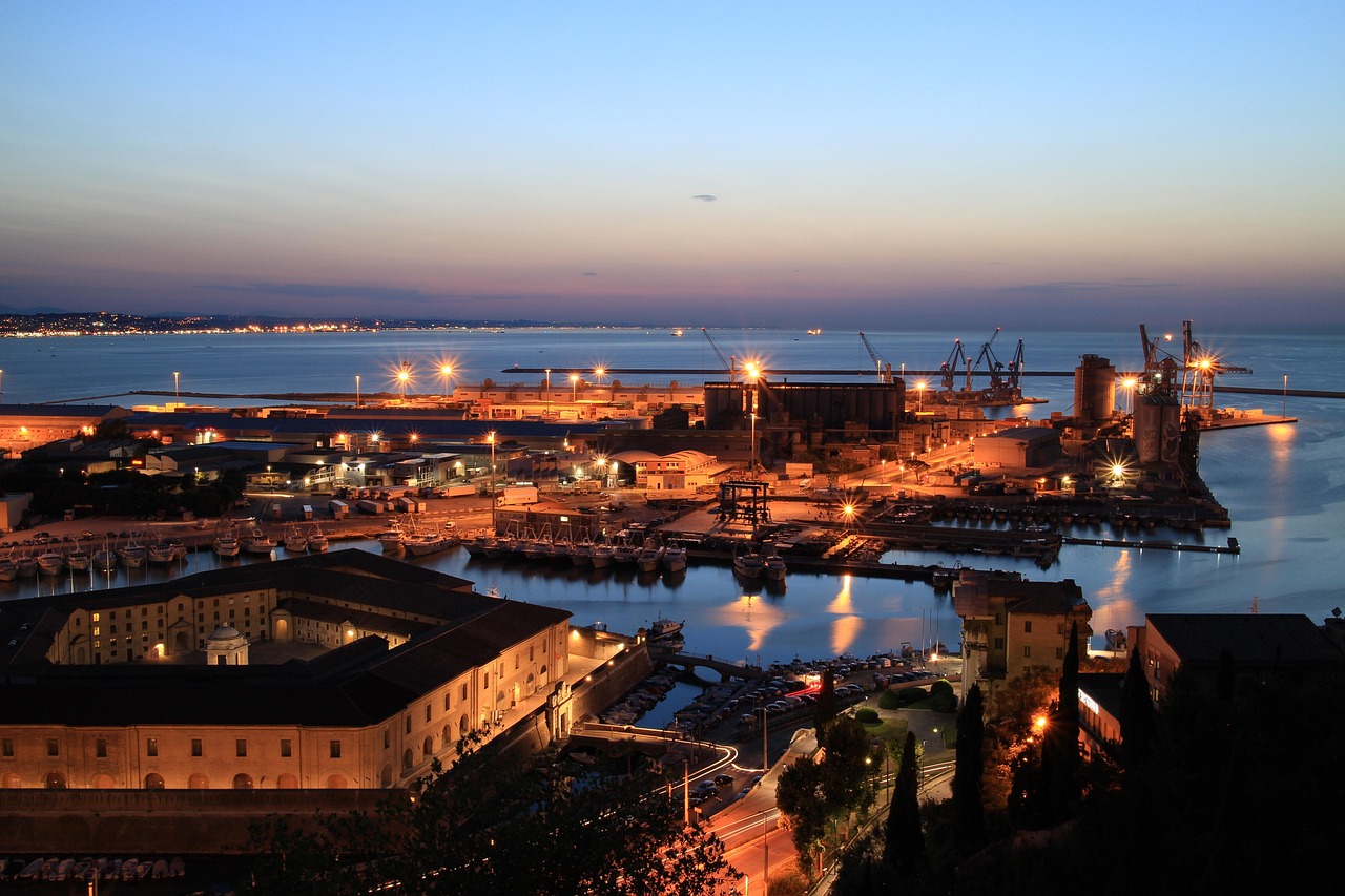 Ancona city with sea view 
